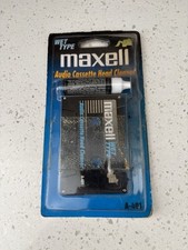Maxell Cassette Tape Head Cleaner Wet Type A-401 NEW Opened Package