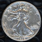 1939-P AU 90% SILVER WALKING LIBERTY HALF DOLLAR ~ SILVER NOW AT RECORD HIGHS