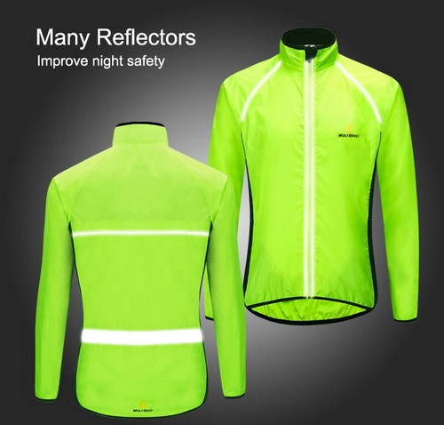 Giacca Ciclismo Adulti Uomo Riflettente Antivento MTB Bici Abbigliamento Sportivo - Foto 5 di 24