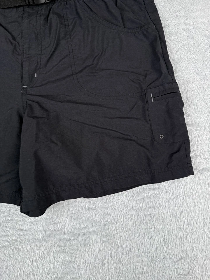Colubmia Shorts Womens Large Black Cargo Nylon Belted Hiking Walking Camp 34x6 - Image 2 of 4