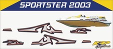 SEADOO SPORTSTER 2003 GRAPHICS / DECAL / Sticker  TOP HULL DECALS ONLY
