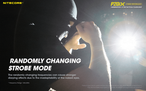 Linterna táctica recargable USB Nitecore P20iX 4000 lúmenes con adaptador de CA USB - Imagen 9 de 12
