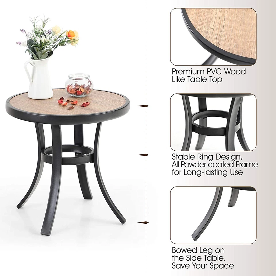 露台圆边桌户外和室内小型茶几咖啡小酒馆桌 — 第 3/4 张图片