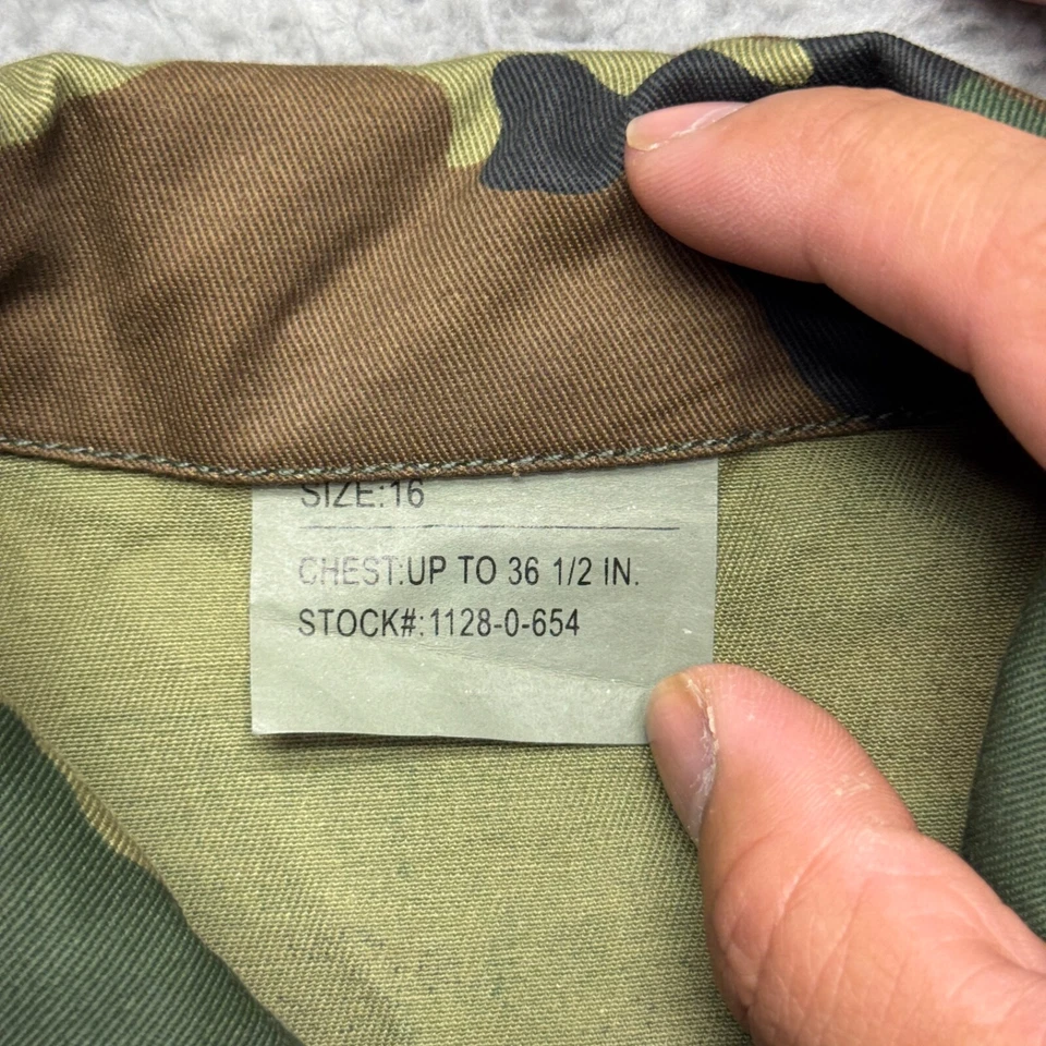 Rothco BDU Shirt Kids 16 Camouflage Woodland US Soldier Costume Halloween - Image 3 of 4