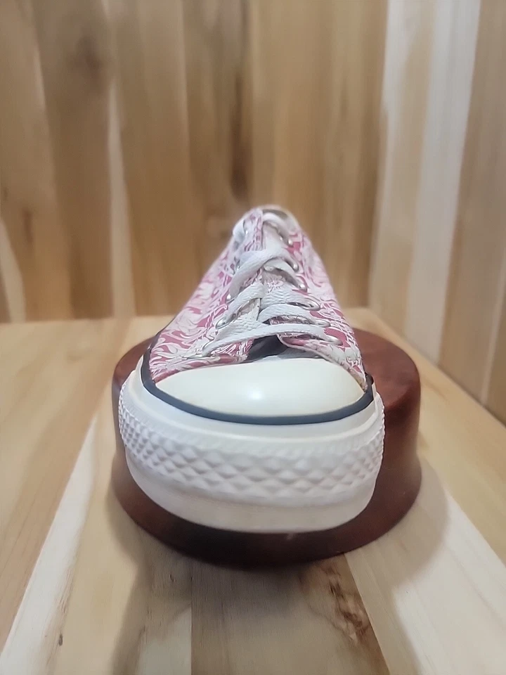 Tênis Vintage Converse Y2K Top Baixo Rosa Paisley Feminino Tamanho 7 Masculino 5 - Imagem 4 de 4