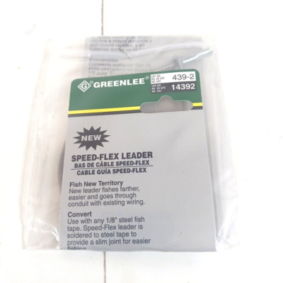 Greenlee 439-2 Speed Flex Leader  Cable Puller 12'' Use w/ 1/8'' steel fish tape