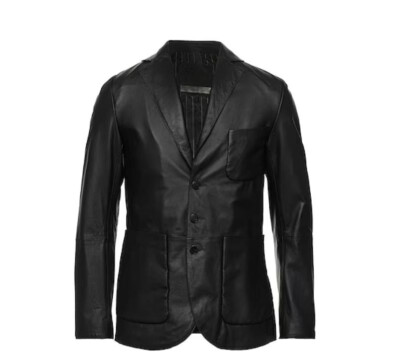Sakko Blazer Lederjacke Vintage De Luxe -Neu mit Etickett