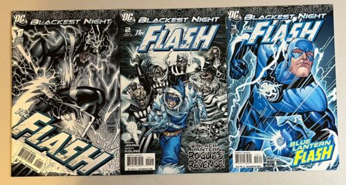 Blackest Night The Flash #1-3 Complete Series Set. DC Comics 2009.  - Picture 1 of 8