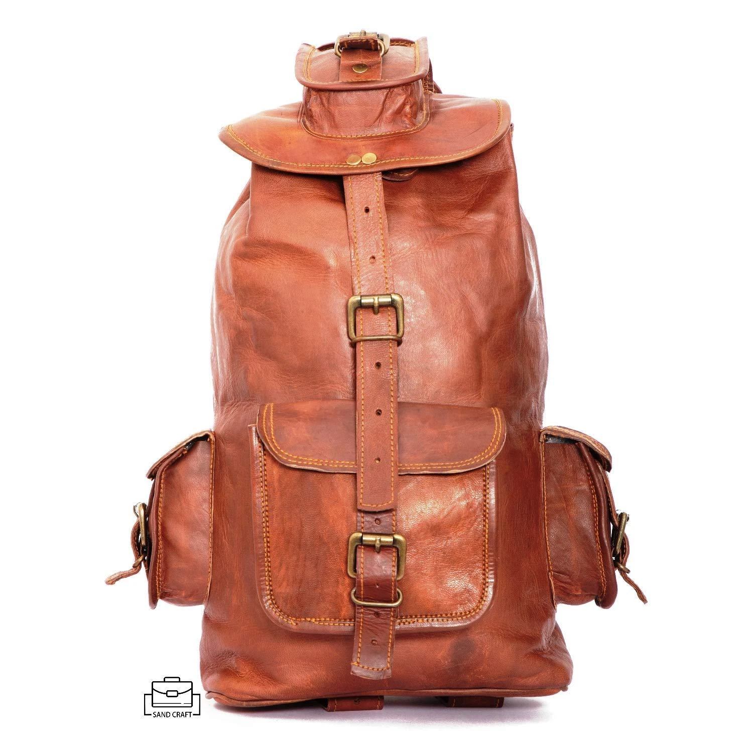 New Large Genuine Soft Leather Backpack Rucksack Travel Bag Men's and Women's
Opens in a new window 