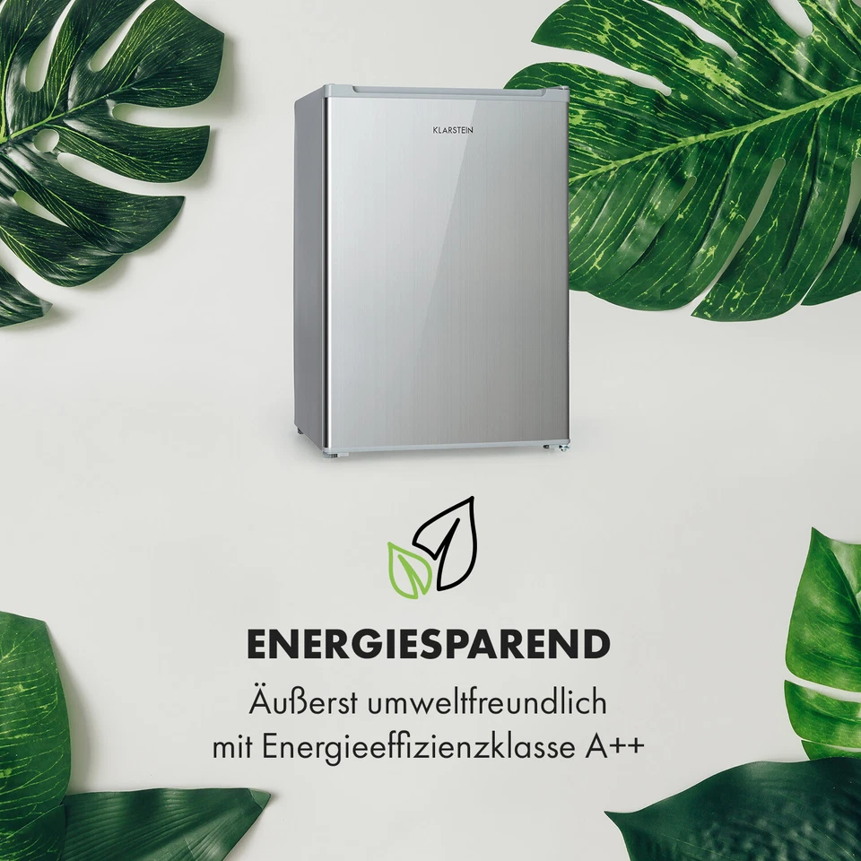 Kühlschrank 76L Gefrierfach 4L Kombi Single Haushalt EEK LED Licht E silber - Bild 4 von 4