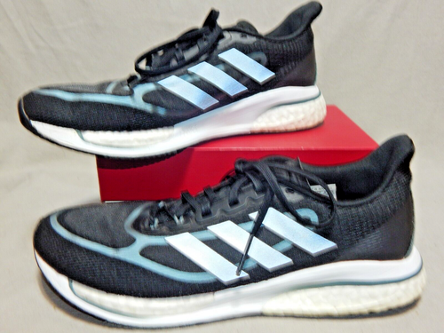 Mens size 9 Adidas Super Nova+ Primegreen black silver sneakers shoes ...