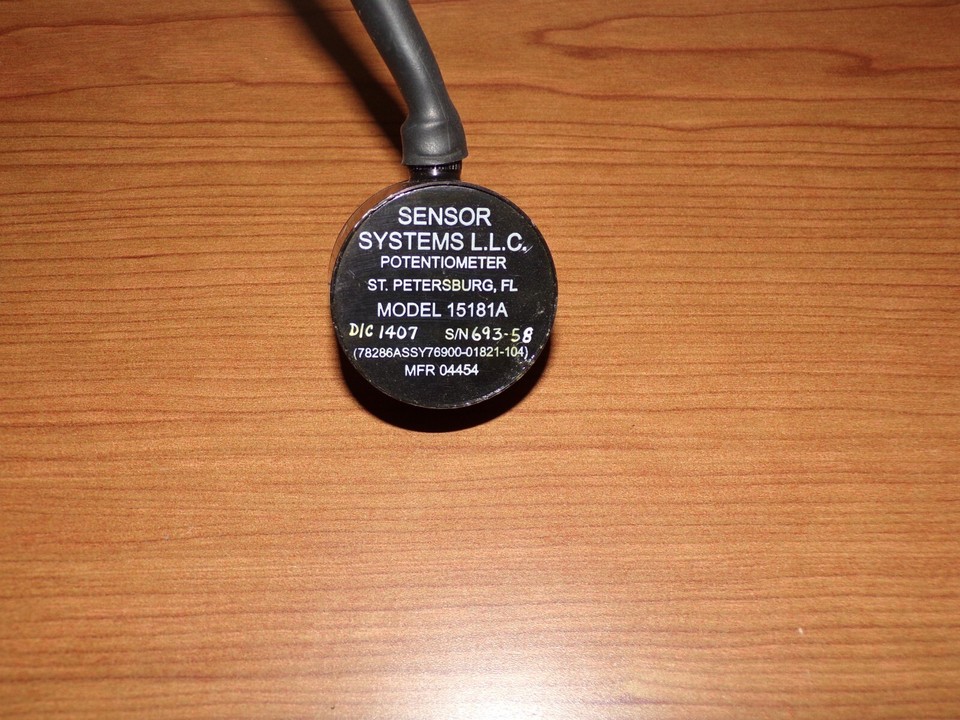 Sensor Systems Llc Sensor Systems Potentiometer Model 15181A Assy 76900-01821-104 | eBay