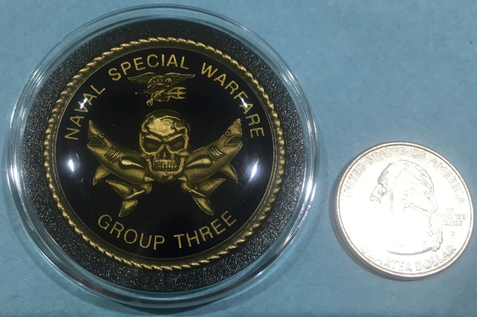 NAVAL SPECIAL WARFARE GROUP THREE (NSWG-3) CHIEF CPO CHALLENGE COIN