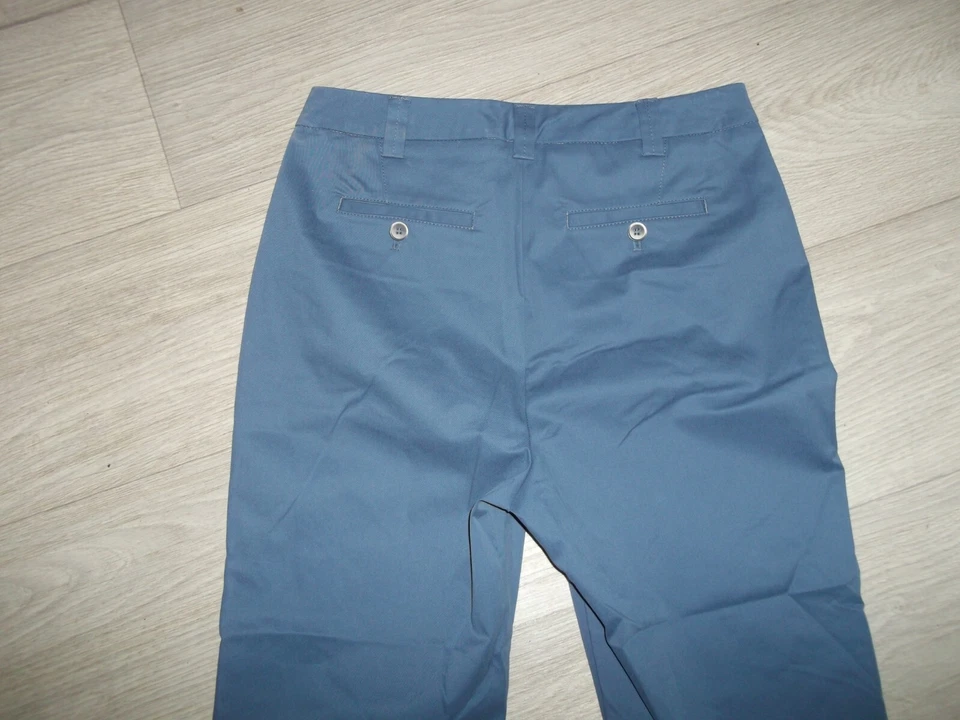 Pantacourt ANTONELLE bleu acier taille 36 NEUF - Photo 4/4