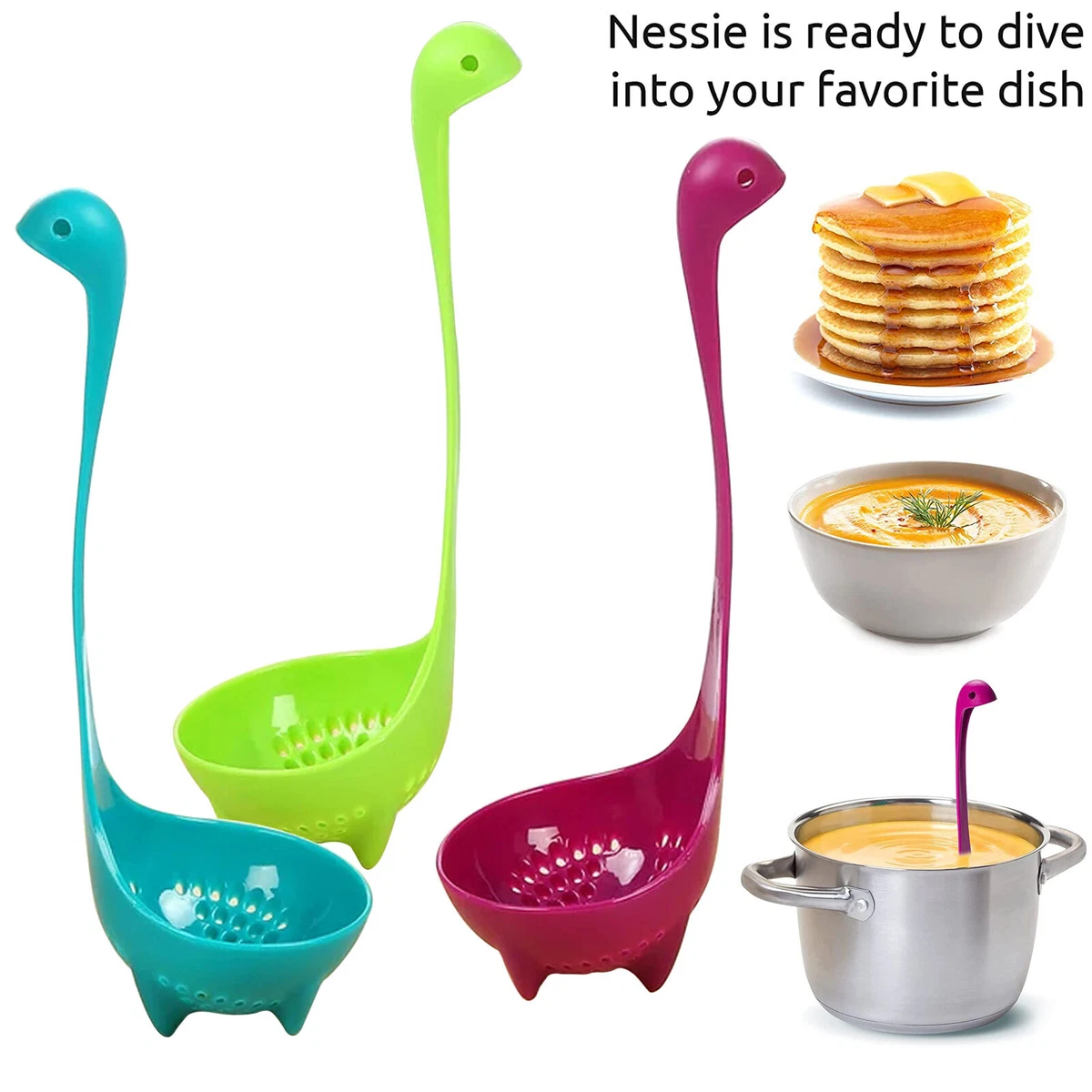 Long-handled Standing Soup Spoon - Loch Ness Monster Design - Ideal For  Soup, Cereal, And More - Made Of Durable And Safe Material - Kitchen  Utensils And Accessories - Temu