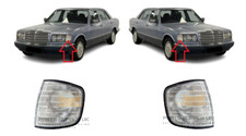 NEU Nachbau F&uuml;r MB S W126 1980-1991 Front Kotfl&uuml;gel Blinkerrepeater Wei&szlig; Paar