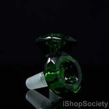 2.5" Green Diamond Slide Bowl 14mm Water Pipe Hookah Head Piece Thick Bowl