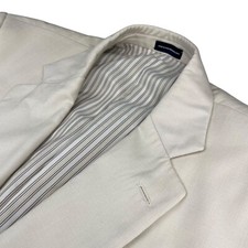 Stafford Men s Performance 2-Button Blazer Jacket Light Beige/Khaki/Tan 42L