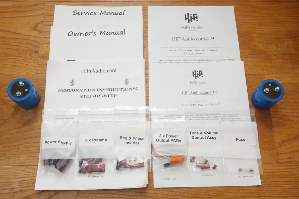 KIT DE PIEZAS AMPLIFICADOR MCINTOSH MA-6100 PARA ACTUALIZACIÓN DE RESTAURACIÓN PREMIUM Foto 2 de 4