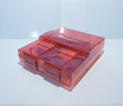 Red Shell Snes Transparent Clear Red Super Nintendo SNES Retro Video Game Console SNS ...