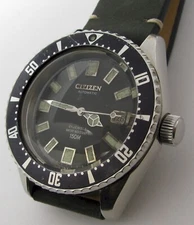 Citizen 4 820789 Y 52 0110 21 j. automatic diver DAMAGED watch for project ...