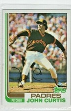 1982 Topps Baseball Card # 219 John Curtis - Padres