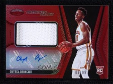 2020 Certified Freshman Fabric Signatures Red 8/99 Onyeka Okongwu #OOK Auto 6l7