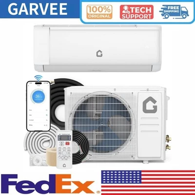 GARVEE 12000 BTU Mini Split Air Conditioner & Heater Ductless Heat Pump Remote Control