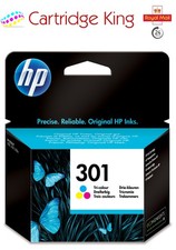 Genuine Original HP 301 colour ink cartridge for Envy 4500 tri-colour CH562EE