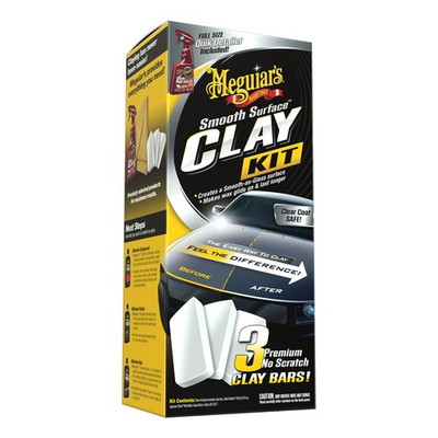 #ad Meguiars Smooth Surface Clay Kit Includes 3 Clay Bars 16oz. Quik Detailer $29.99