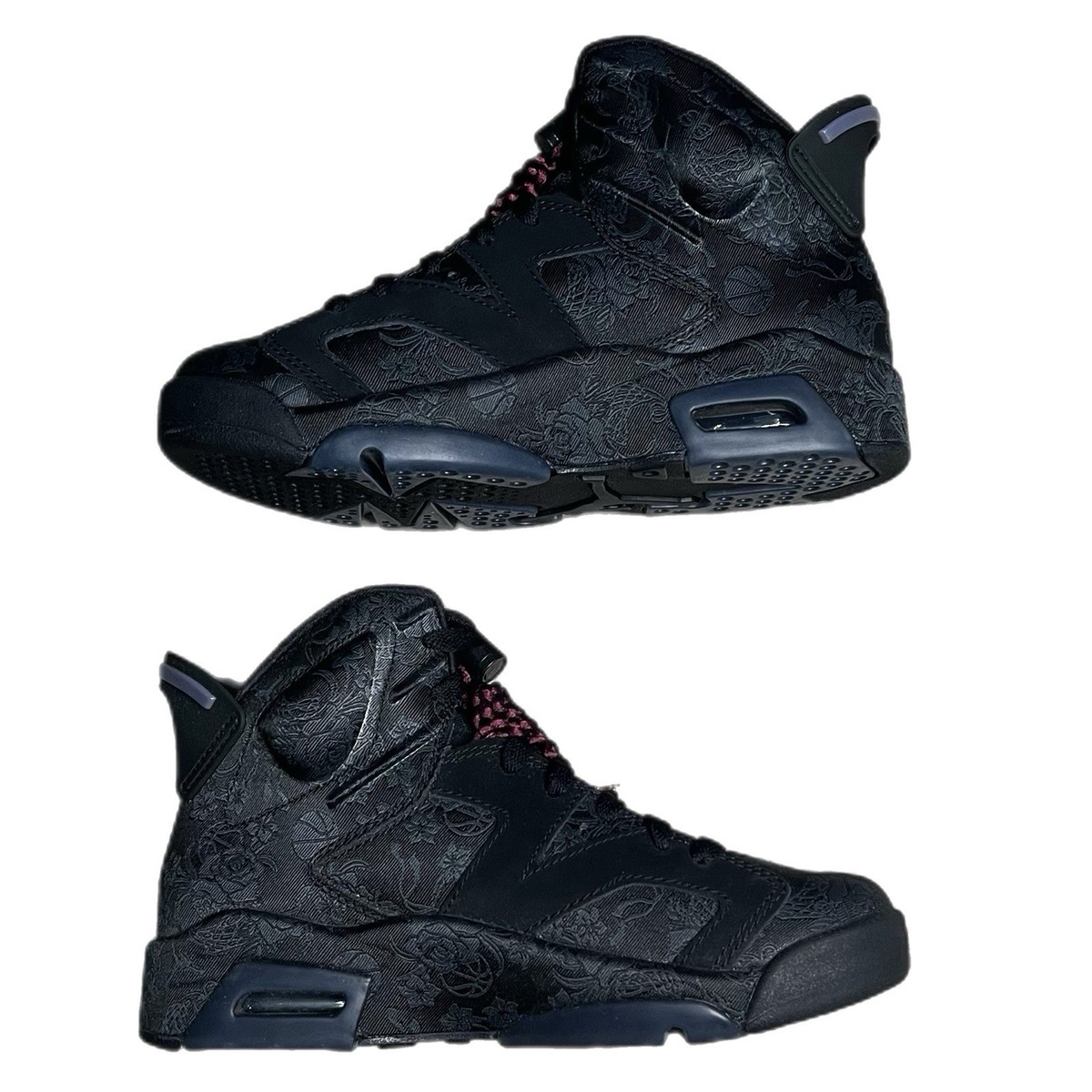 WMNS Size W6 Air Jordan 6 Retro Singles Day Triple Black No Box