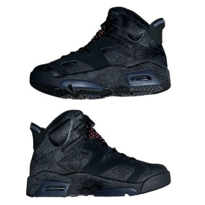 WMNS Size W6 Air Jordan 6 Retro Singles Day Triple Black No Box
