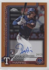 2025 Topps Chrome Rookie Orange Refractor 24/25 Dustin Harris #RA-DHA Auto 13cy