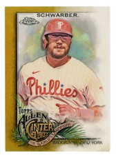 2022 Topps Allen & Ginter #131 Kyle Schwarber GOLD REFRACTOR /50