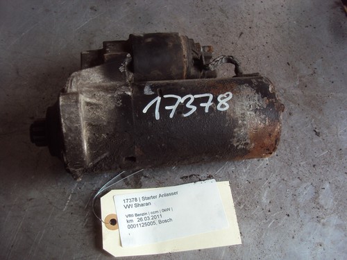 VW Sharan Starter Anlasser 0001125005 VR6 Benzin 17378