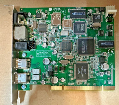 PINNACLE SYSTEMS Excalibur 5.1 PCI VIDEO CAPTURE CARD #GK126