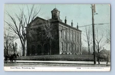 1912. PETERSBURG, IND. COURT HOUSE.  POSTCARD RR24