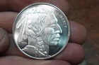 Buffalo Indian 1oz .999 Fine Silver Round 'One Troy Ounce'