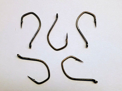 (25) VMC 7119BN DROP SHOT HOOKS (SIZE 4) BLACK-NICKEL (BULK) 7119 BN