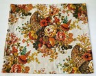 Vintage 70s throw pillow sham, orange floral thick buttoned cushion cover