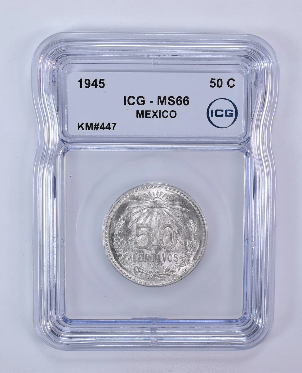 Centavos Grade MS 66 Silver Mexican Coins (1905-Now) 50 for sale