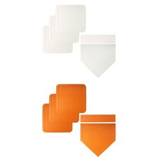 Baseball Softball Base Set Throw Down Rubber Base Set Exercise Easy Setup