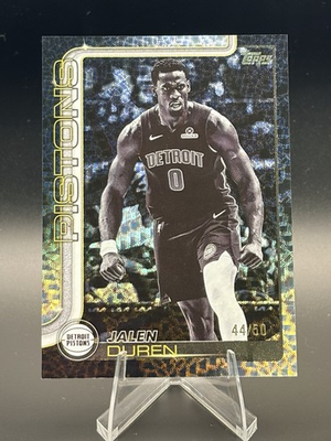#ad JALEN DUREN BLACKOUT 50 SP 2025 TOPPS BLACK FRIDAY Detroit Pistons $25.00
