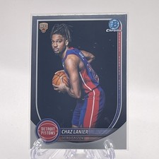 Topps 2025 Bowman Chrome U Rookie Chaz Lanier BCP-33 Detroit Pistons