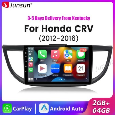 For Honda CRV-2 2012-2016 2+64G Android15 Carplay Car Stereo GPS Navi SWC RDS BT