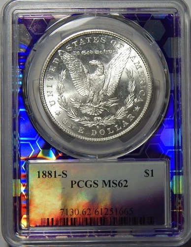 1881-S PCGS MS62 MORGAN DOLLAR- WG13