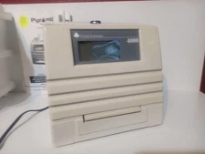Pyramid 4000 Time Systems Auto Totaling Clock Ribbon Card Holder Used Works 