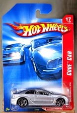 2007 Hot Wheels #101 Code Car 17/24 AMG-MERCEDES CLK DTM Silver Variant w/Pr5 Sp