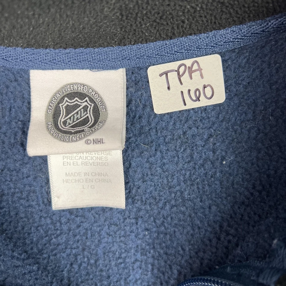 Tampa Bay Lightning Jacket Mens Large Blue Black Full Zip NHL Hockey Fleece Warm - Image 4 of 4