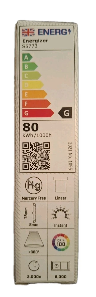 3X ENERGIZER R7S J78 LINEAR 80W 78mm UPLIGHTER FLOODLIGHT DIMMABLE BULBS LAMPS - Image 4 of 4